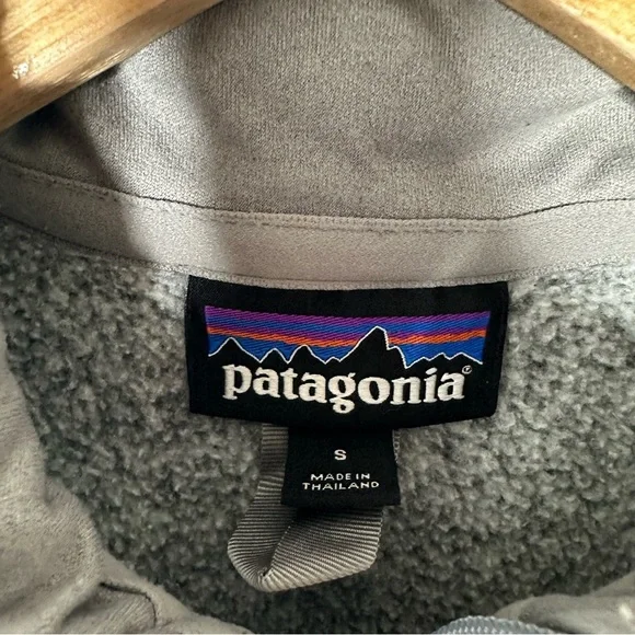 Patagonia Women's Better Sweater 1/4-Zip Fleece Pullover Light Gray Small - Picture 7 of 9